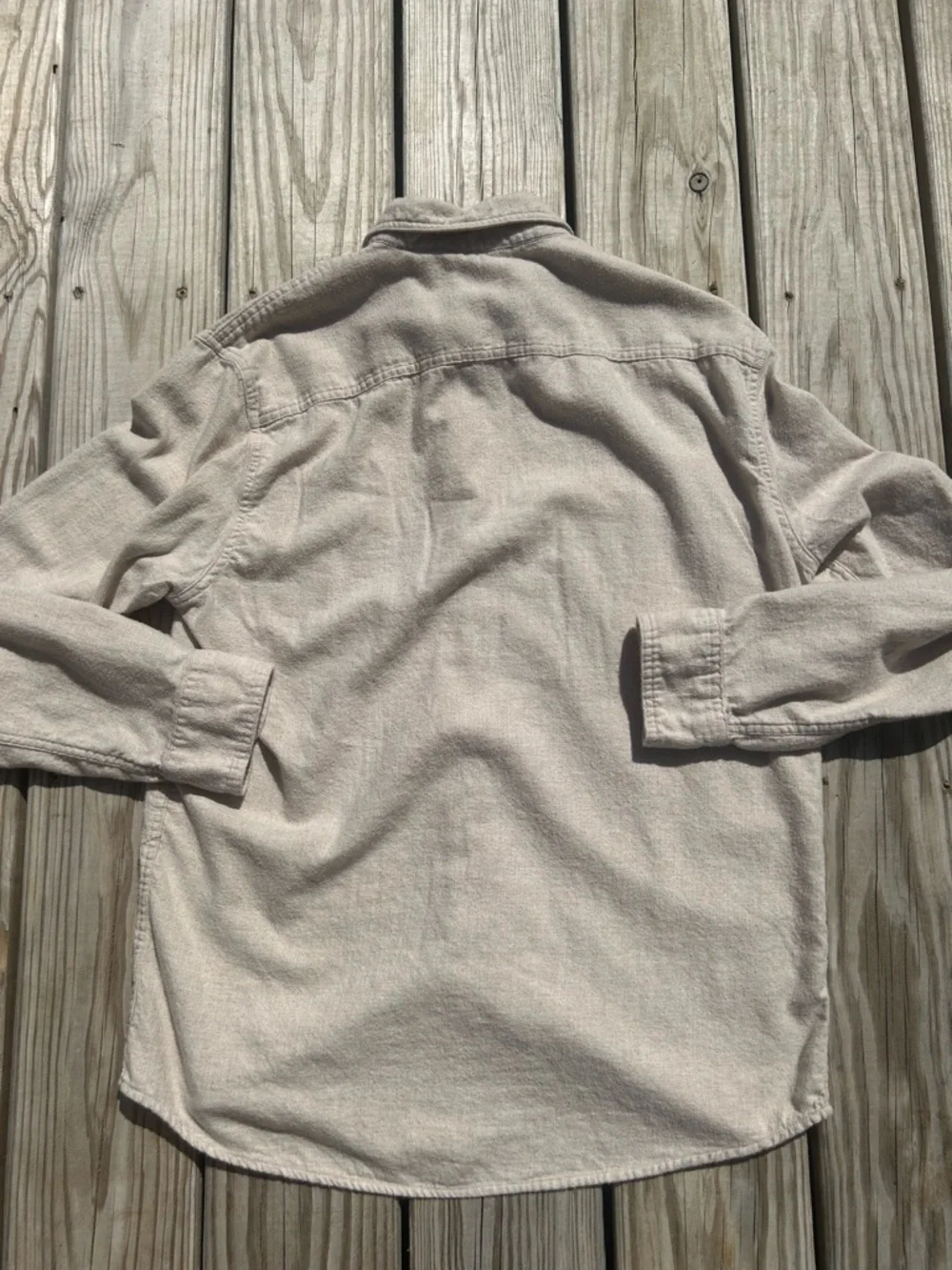 Sonoma Supersoft Flannel‎ mens Color Beige Size Medium Classic Outdoor Cozy
